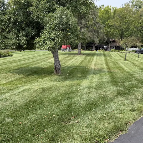 Large property lawn mowing stripes in Ann Arbor, Michigan